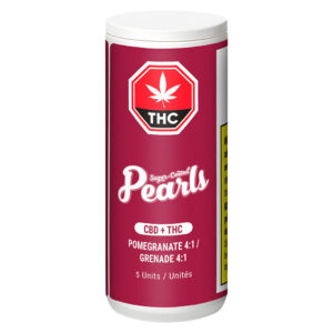PEARLS - Pomegranate 4:1 CBD/THC  5X3.5g