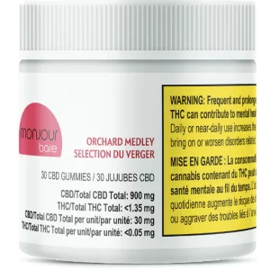 MONJOUR BARE - ORCHARD MEDLEY CBD GUMMIES30X4.5g