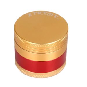 Zinc Grinder – 4 Parts – Gold & Red