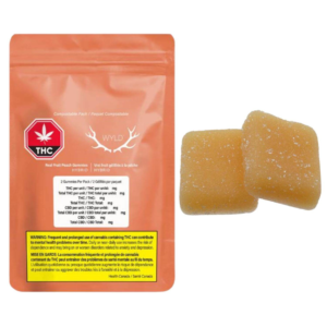 WYLD - Real Fruit Peach 2X4G CBD Gummies