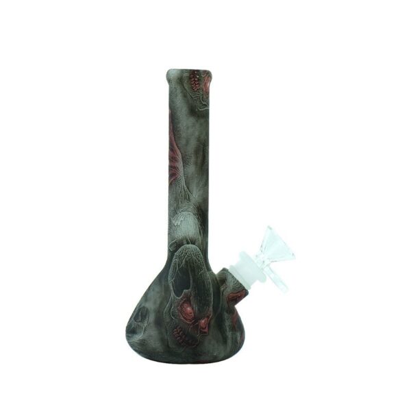 8″ Beaker Silicone Bong – Red (H4)