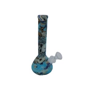 8″ Beaker Silicone Bong – Blue (H4)