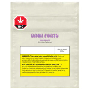 Back Forty - Iced Grape THC Disposable Vape 0.95G