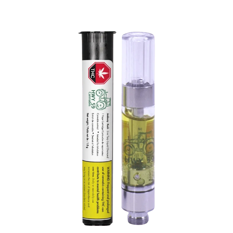 HWY 59 - Jealousy Kush Liquid Diamond 510 Vape Cart 1G