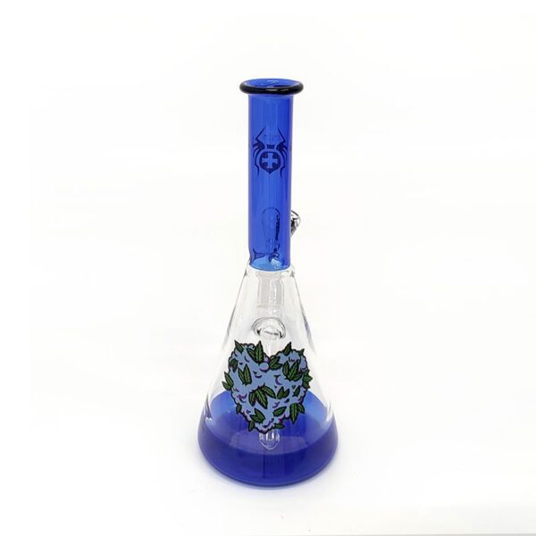 5.9″ Xtreme Glass Bong W logo – Dark Blue (C5005 Dark Blue) - Image 2