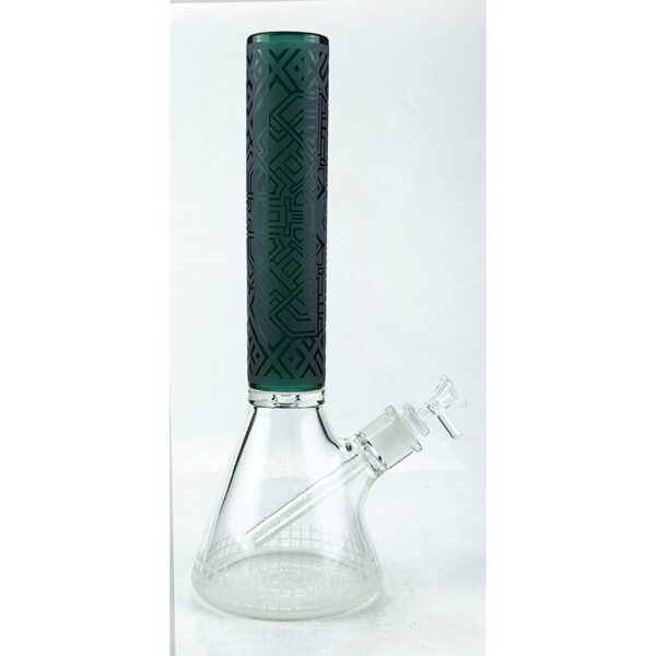 14″ Beaker Base Glass Bong – (C1037-CC268-Jade Green)