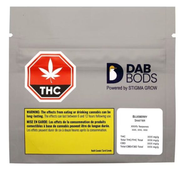 Dab Bods - Blueberry Shatter 1G - Image 2