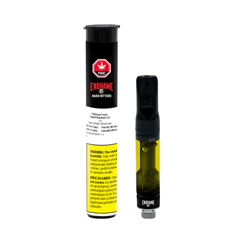 Endgame - Hard Hitter Platinum Punch Liquid Diamond 510 Vape Cart 1G