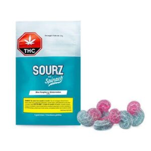 Sourz Spinach - Blue Raspberry Lemonade 5X5G