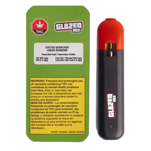 Bold Glazed - Cactus Quencher Liquid Diamond THC Disposable 1G