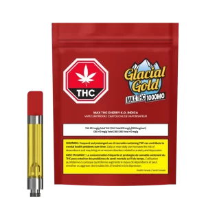 Glacial Gold - Max THC Cherry KO 510 Vape Cart 1.2G