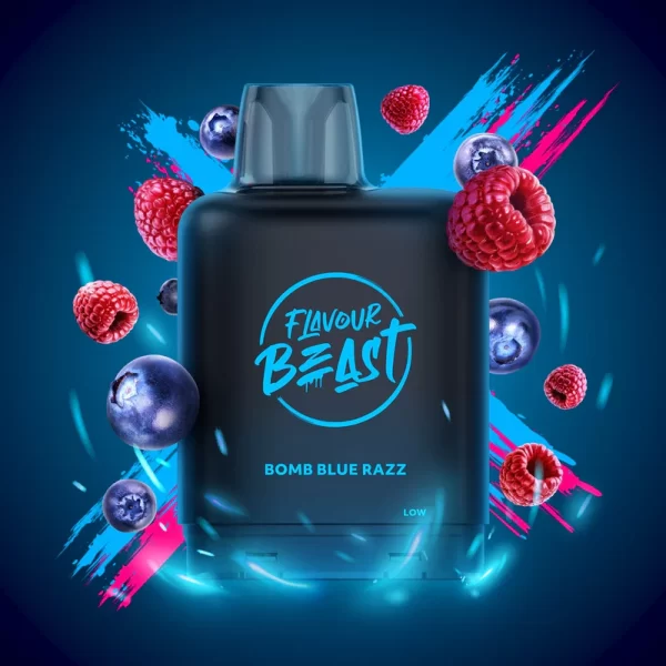 Flavour Beast Level X Boost G2 Pods - Bomb Blue Razz 25K