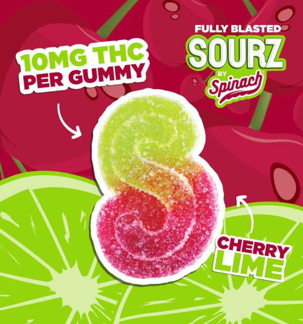 Sourz Spinach - Fully Blasted Cherry Lime 1X5G