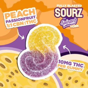 Sourz Spinach - Fully Blasted Peach Passionfruit 1X5G