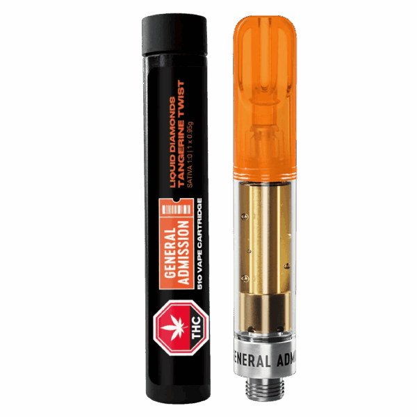General Admission - Tangerine Twist Liquid Diamond 510 Vape Cart 0.95G