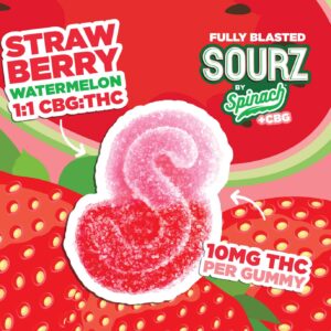 Sourz Spinach - Fully Blasted Strawberry Watermelon 1X5G