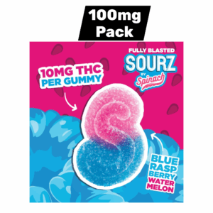 Sourz Spinach - Fully Blstd Blue Raspberry Watermelon LIQ DMD 10X10MG