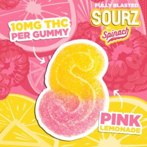 Sourz Spinach - Fully Blstd Pink Lemonade LIQ DMD 10X10MG