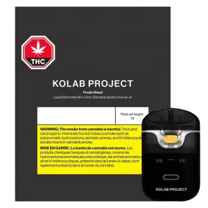 Kolab Project - Purple Diesel Diamonds THC Disposable Vape 1G