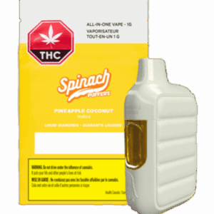 Spinach - Pufferz Pineapple Coconut THC Disposable Vape1G