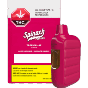 Spinach - Pufferz  Tropical AF THC Disposable Vape1G