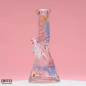 Castle Bong - Jelly Fish 12" Oceanic Glass Bong