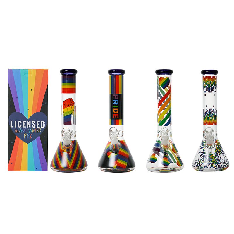 Glass Beaker Bong LGBTQ-001-LGBTQ004