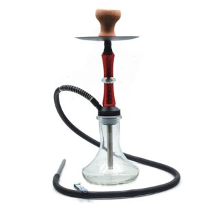 18.5″ Hookah – Single Hose – Red (SKMJ-149)