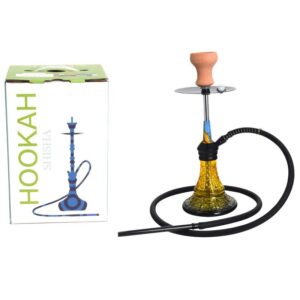 16” Aluminium Hookah-Single Hose-Yellow (SMKE-120)