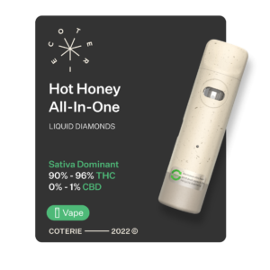 Coterie - Hot Honey Liquid Diamond THC Disposable Vape 1G