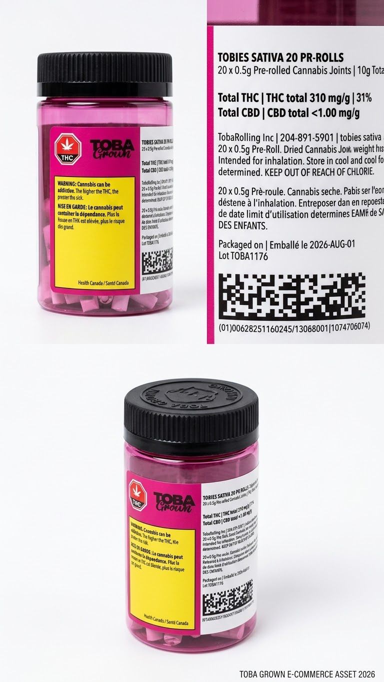 TobaGrown - Tobies Sativa PR20X0.5G