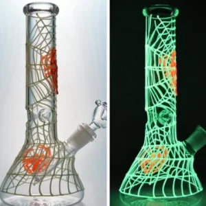 Glow in the Dark Spider Web Bong