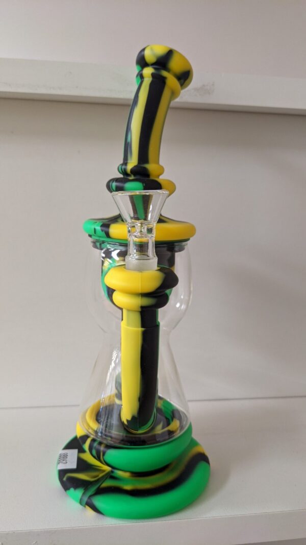SILICONE GLASS 9″ BONG - Image 2