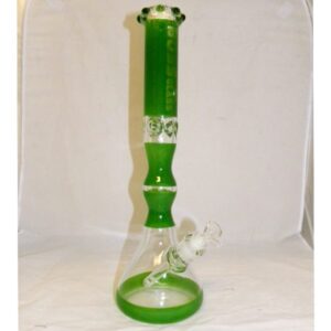 GREEN 16″ GLASS BONG