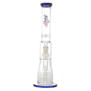 H2O BLUE 17.5″ GLASS BONG