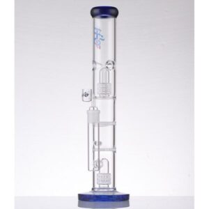 H2O 16″ BLUE GLASS BONG