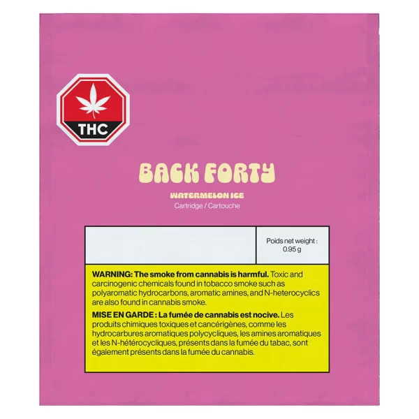 Back Forty - Watermelon Ice 510 Vape Cart 0.95G