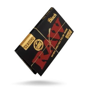 RAW BLACK CLASSIC SINGLE WIDE ROLLING PAPERS