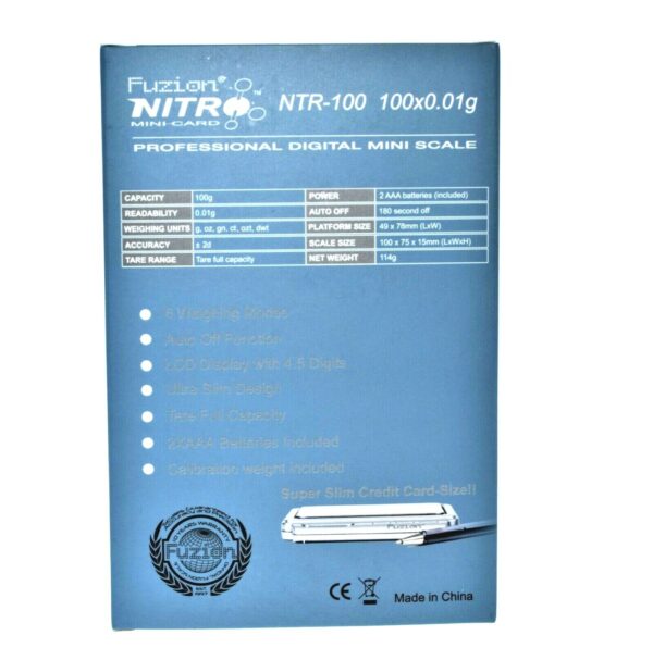 FUZION NTR-100 -100G X 0.01G - Professional Digital Mini Scale - Image 2