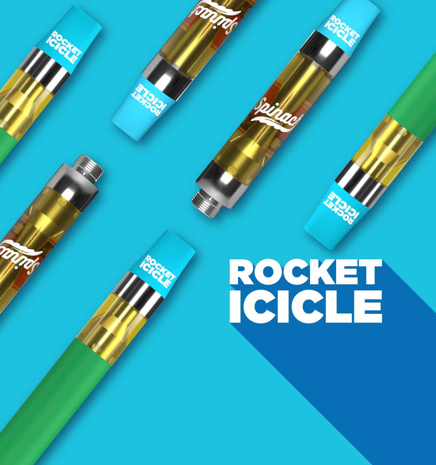 SPINACH - ROCKET ICICLE 1.2G 510 VAPE CART SATIVA