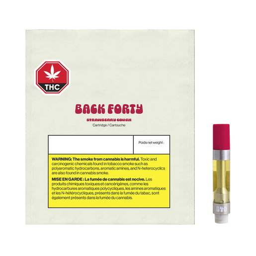 BACK FORTY - STRAWBERRY COUGH 510 VAPE CART 1G SATIVA