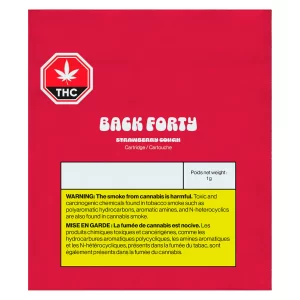 BACK FORTY - STRAWBERRY COUGH 510 VAPE CART 0.95G SATIVA