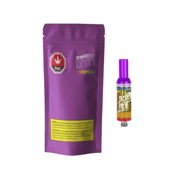 BOXHOT - RETRO RAINBOW BURST 510 VAPE CART 1.2G - Image 2