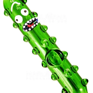 Pickle Rick Steamroller Hand Pipe w/ Multi Knockers