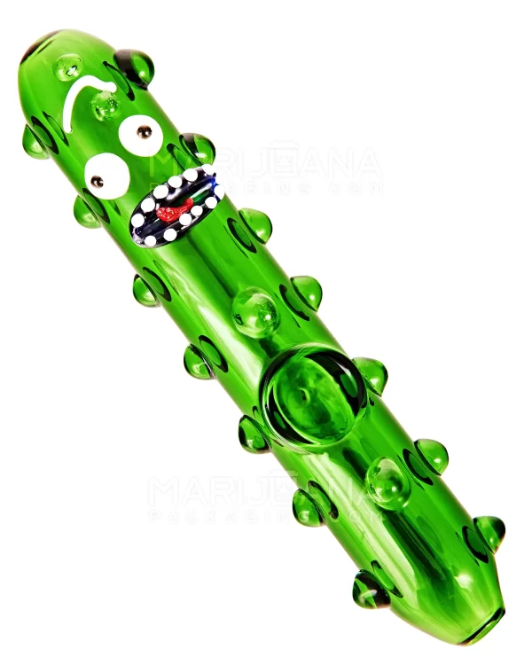 Pickle Rick Steamroller Hand Pipe w/ Multi Knockers