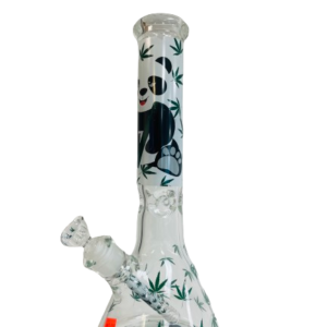 Panda-Decorated Glass Bong