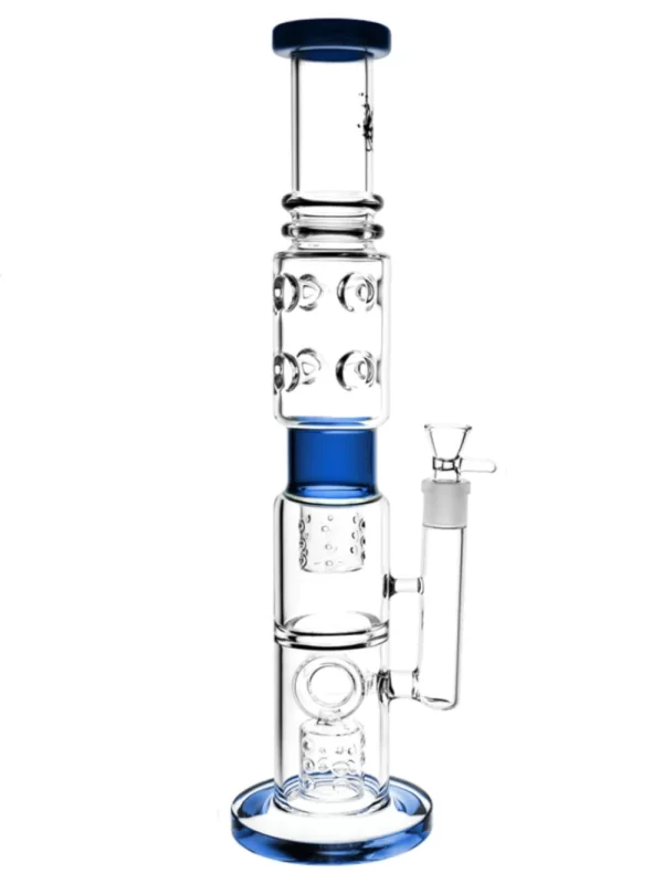 Modern Glass Bong with Percolators and Ice Catcher