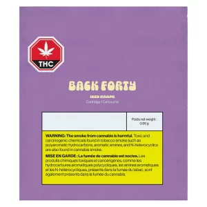 BACK FORTY - ICED GRAPE 510 0.95G VAPE