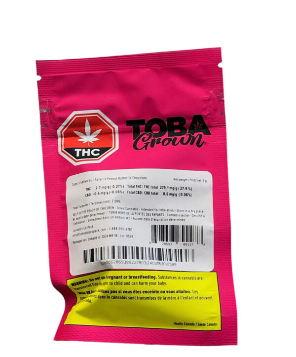 TOBA GROWN - PEANUT BUTTER N CHOCOLATE 5G