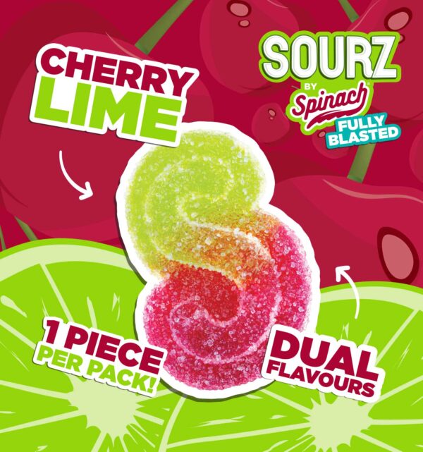 SOURZ BY SPINACH - FULLY BLASTED CHERRY LIME 1X5G - Image 2